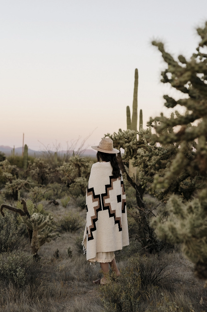 Authentic Hand Woven Oaxaca Blanket Ranch Cruces — Water House